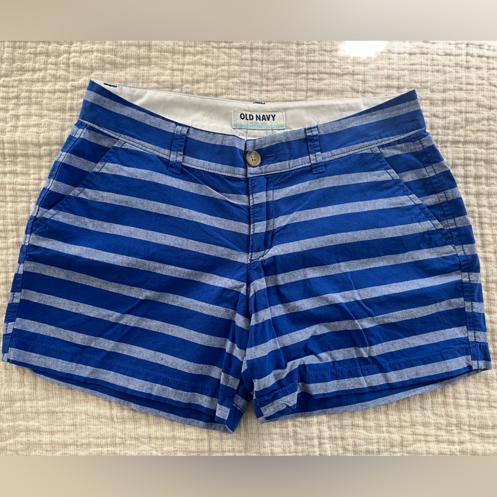 Old Navy striped chino shorts